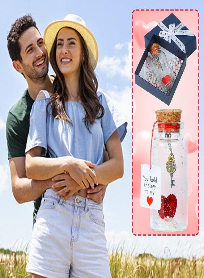 Shitailu Gift for Her Him, Anniversary Present for Wife Husband Mom Dad, Romantic Love Gifts for Boyfriend Girlfriend, Decor for Valentine, Long Distance Relationship, Christmas (Red heart and key) - Image 4